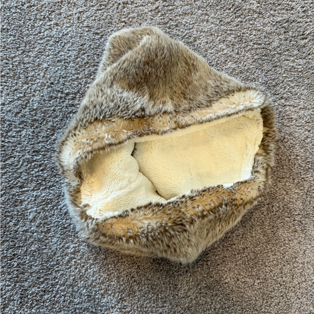 Faux fur infinity scarf